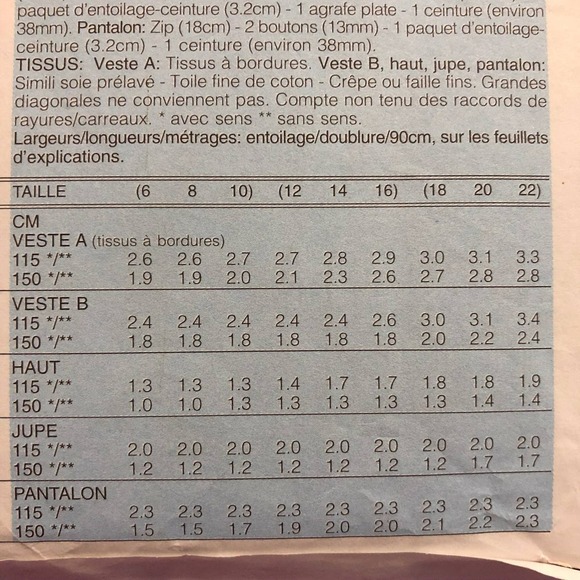 Butterick Sewing pattern 4582 top skirt pants sz 18 20 - Picture 7 of 7